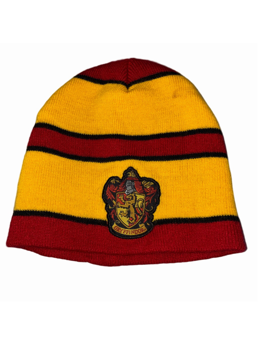 Harry Potter Gryffindor Beanie Hat One Size Yellow Red